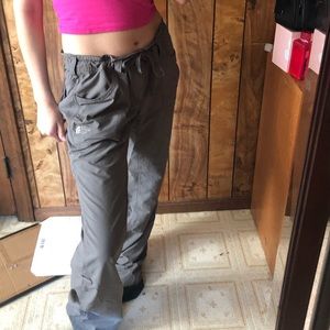 Grey north face cargo pants